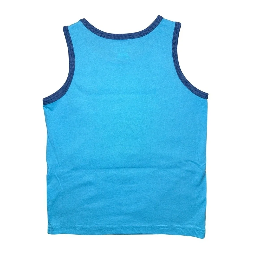 The Children's Place 2 Pack Tank Top Boys Size 3T Shark & Striped Blue Green